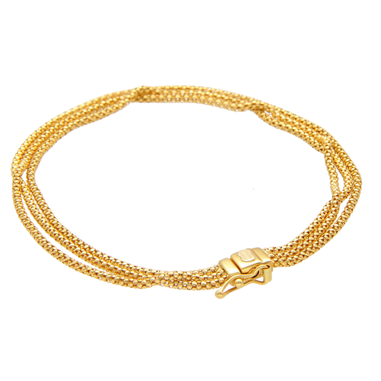 Bracciale unoaerre oro giallo tre fili_2