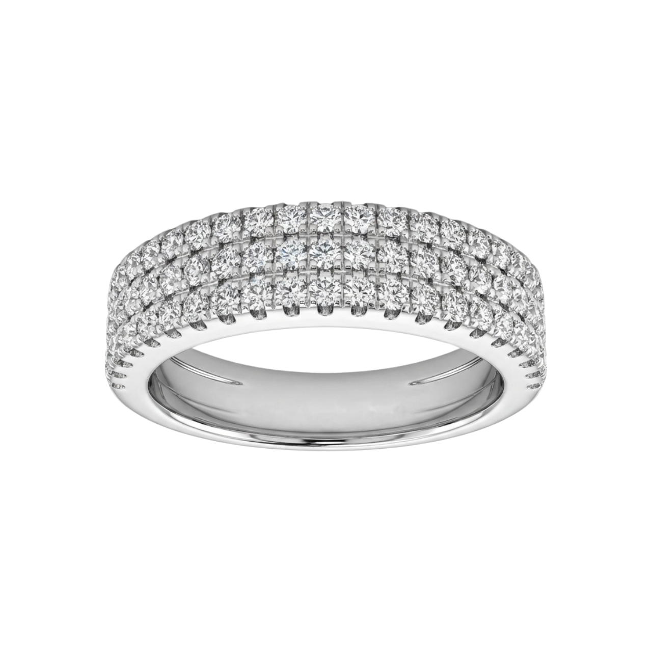 Anello in oro bianco zirconi_1