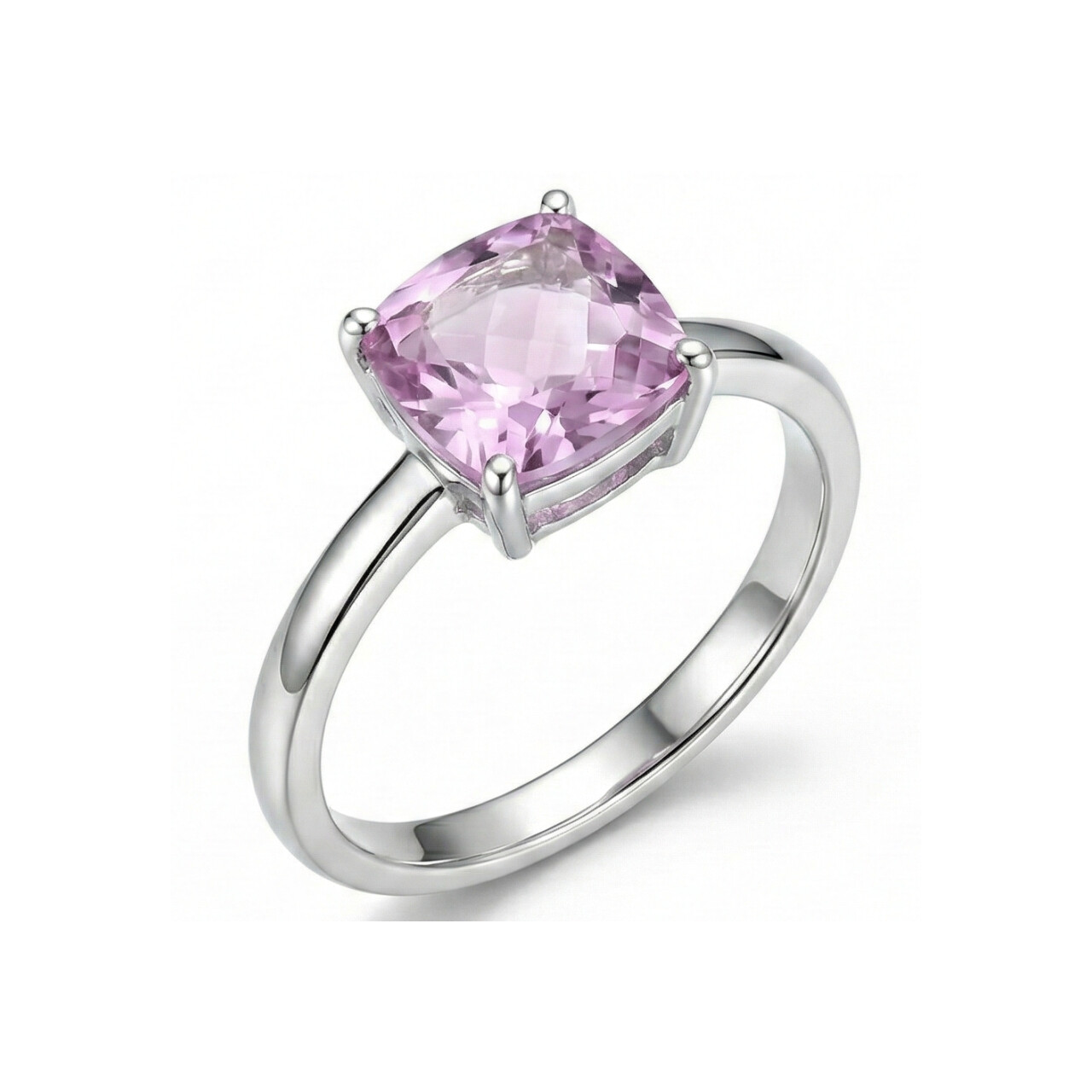 Anello oro bianco con ametista lilla_3