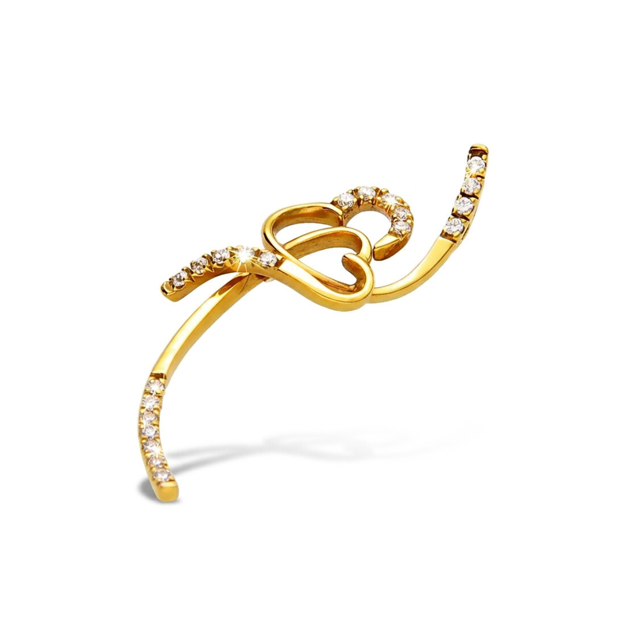 Ciondolo cuori e fantasia in oro giallo_2