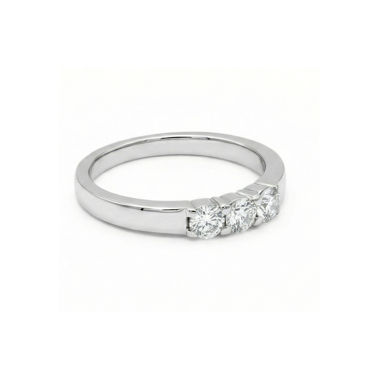 Anello trilogy in oro bianco con diamanti 0,27 ct_3