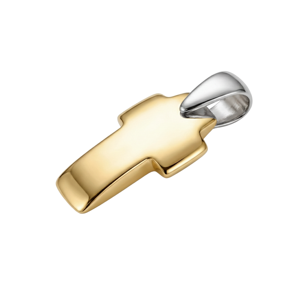 Croce in oro giallo e bianco_2