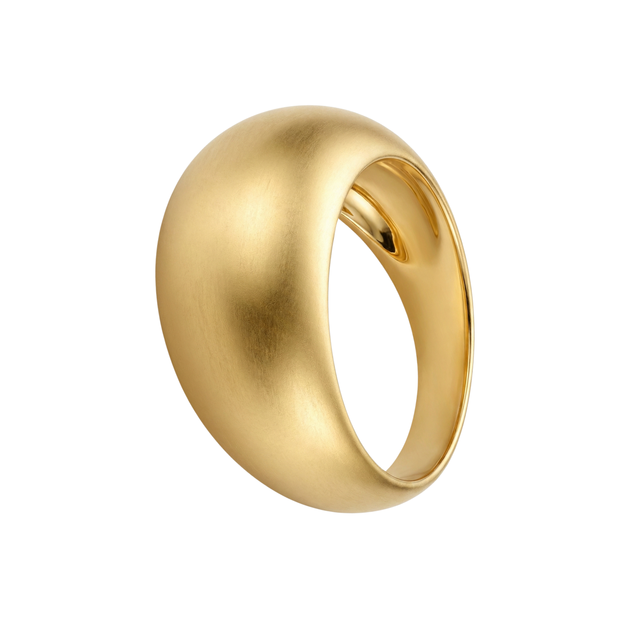 Anello moderno oro giallo satinato_2