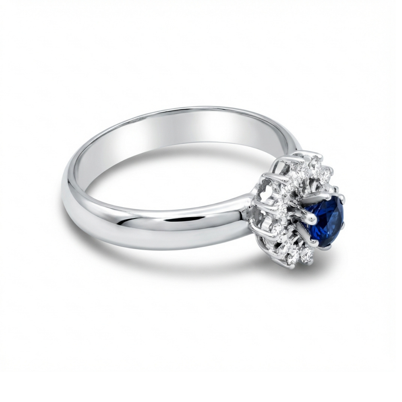 Anello oro bianco con zaffiro e diamanti_3