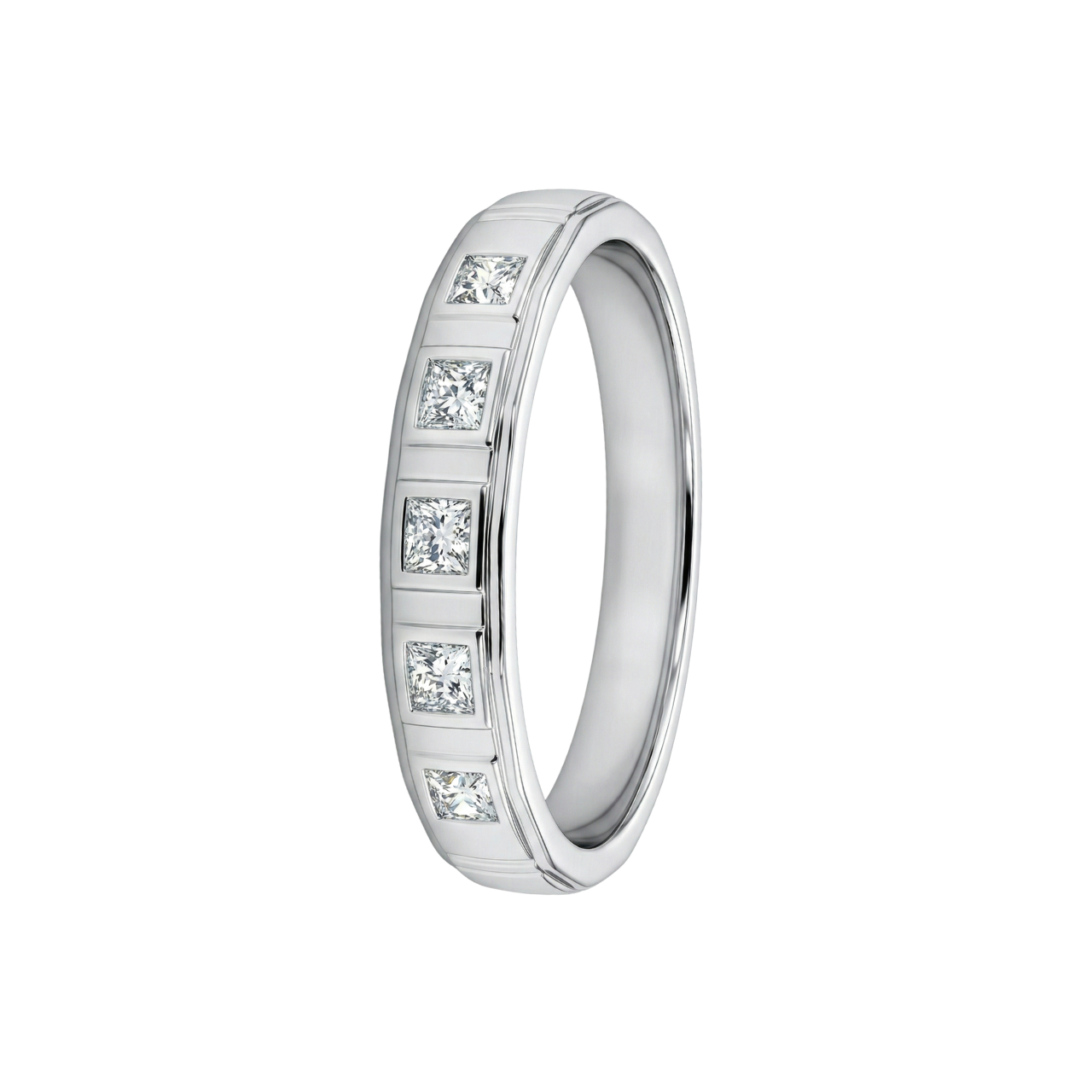 Anello in oro bianco con diamanti_2