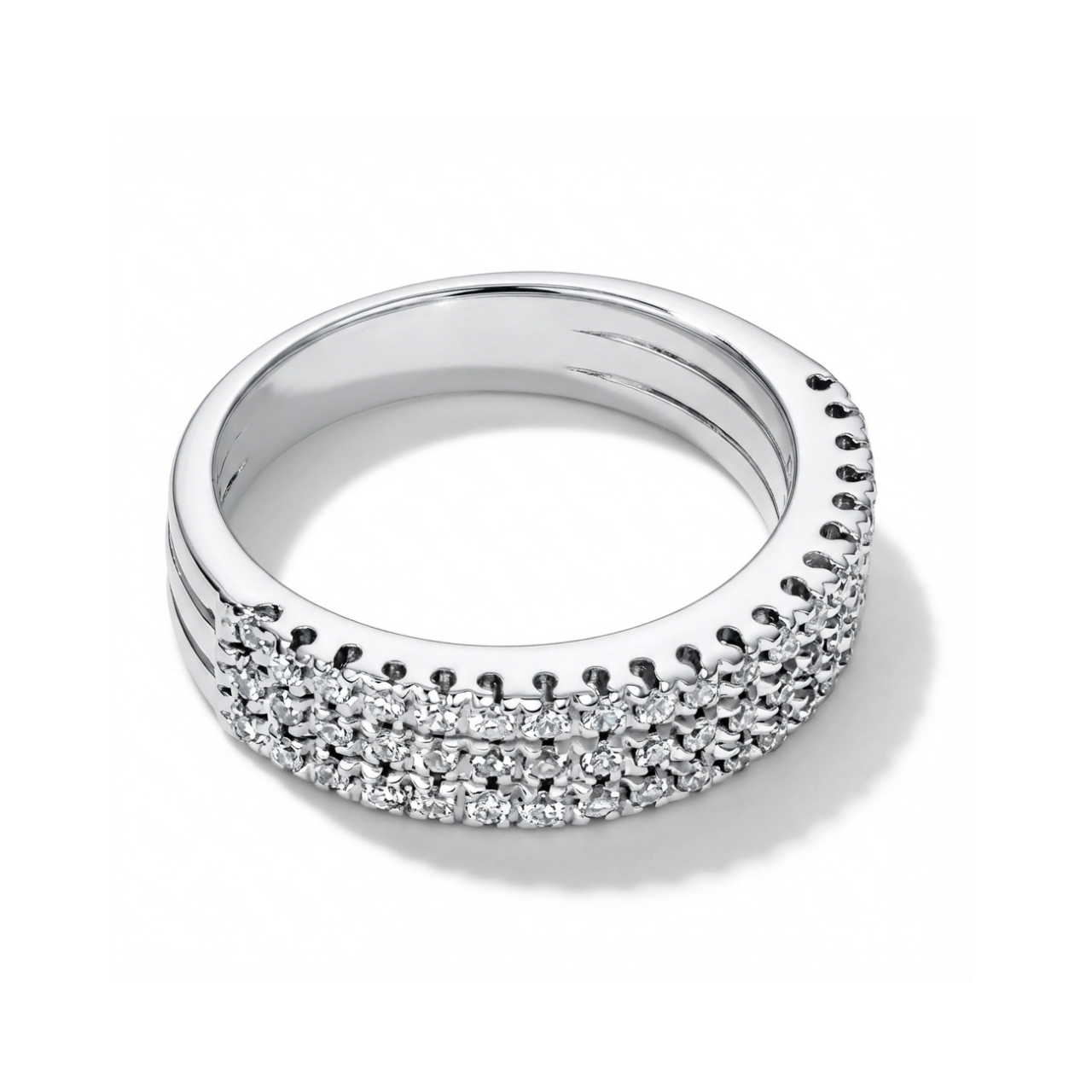 Anello in oro bianco zirconi_3