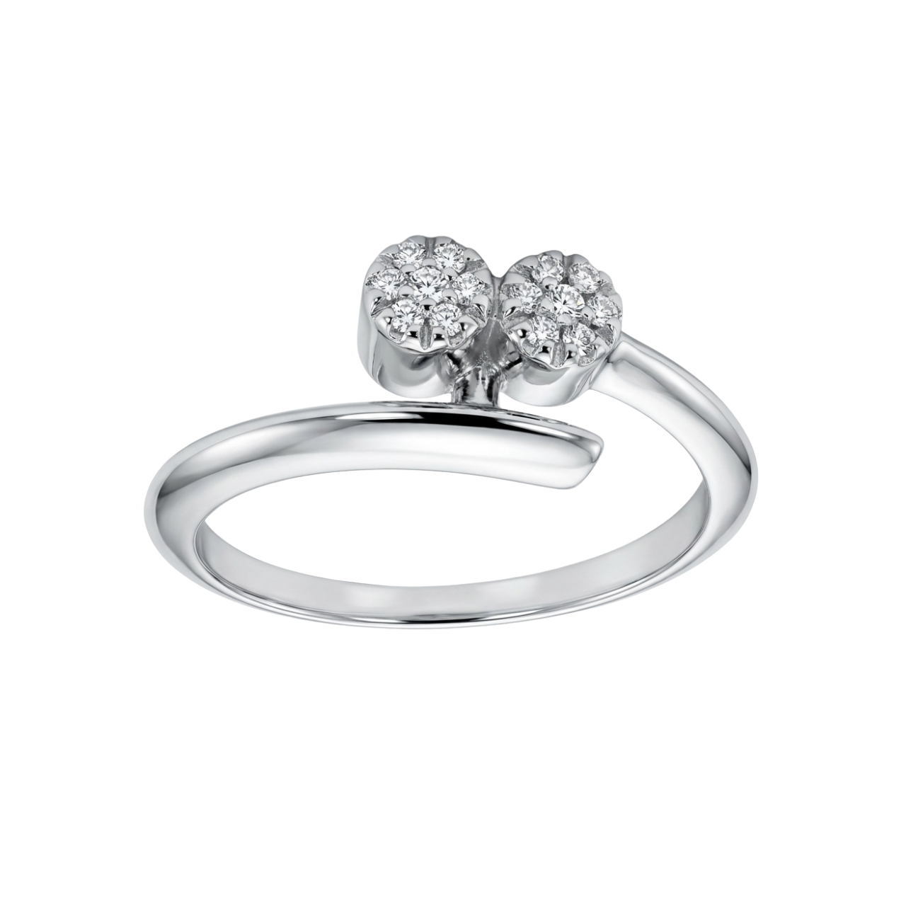 Anello in oro bianco con diamanti_1