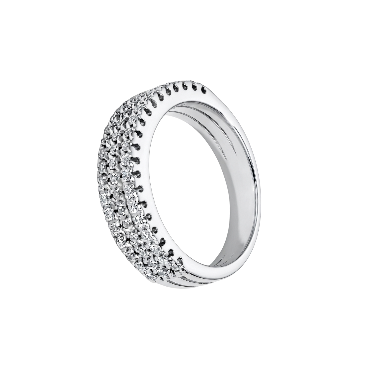 Anello in oro bianco zirconi_2