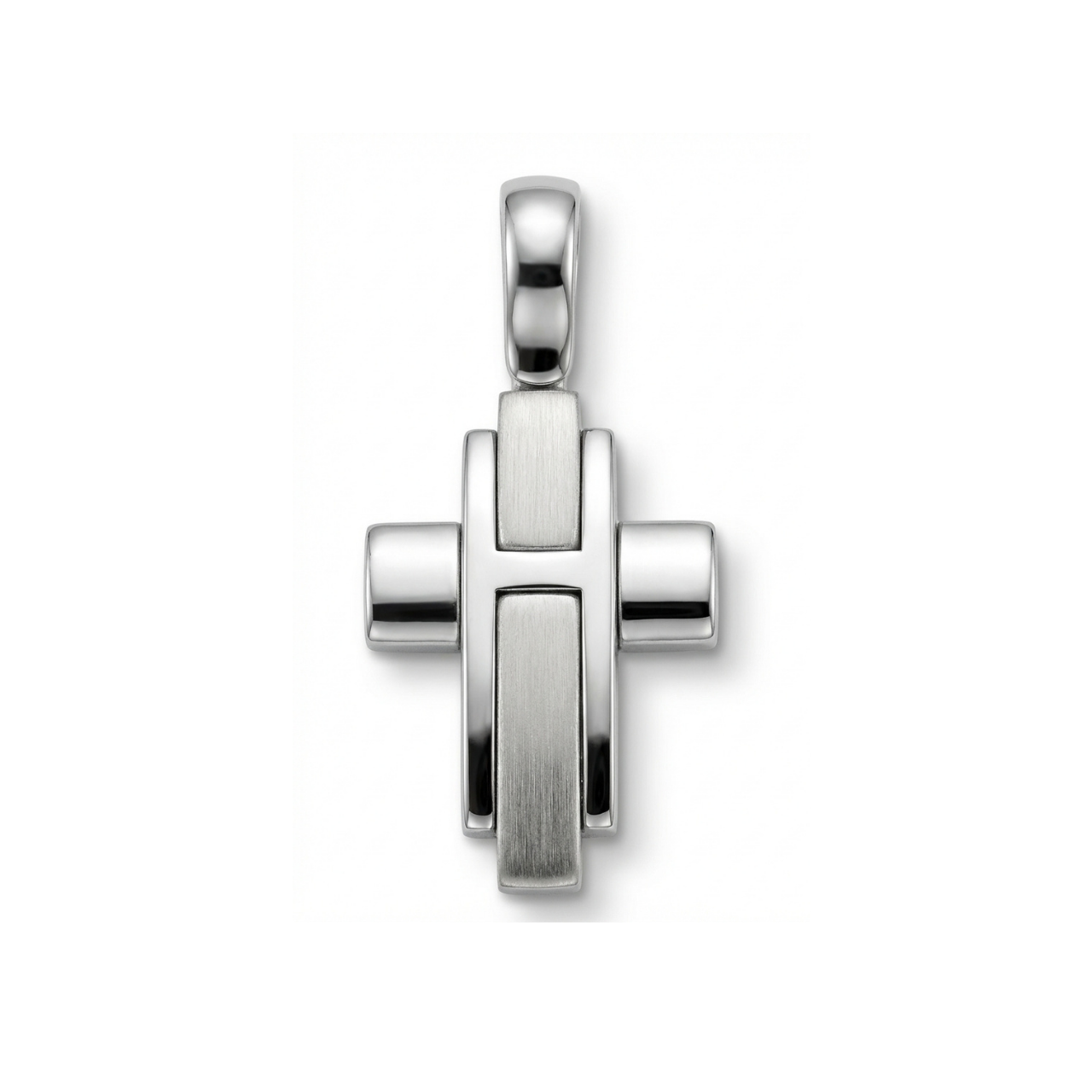 Ciondolo oro bianco croce_1