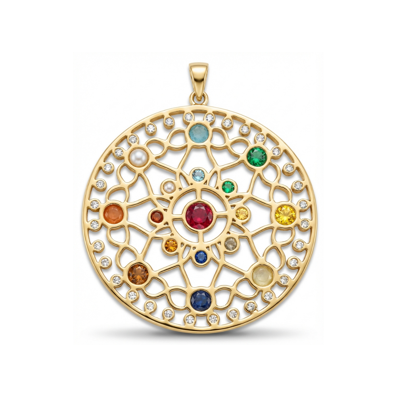 Ciondolo con pietre dure e diamanti_2
