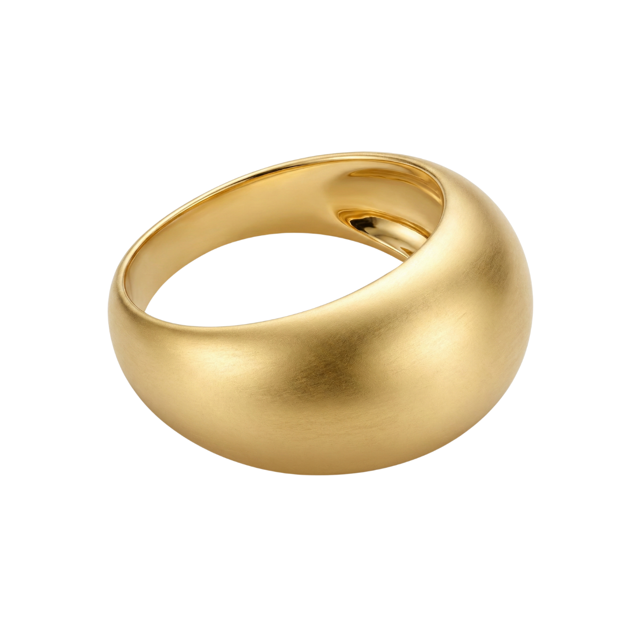 Anello moderno oro giallo satinato_3