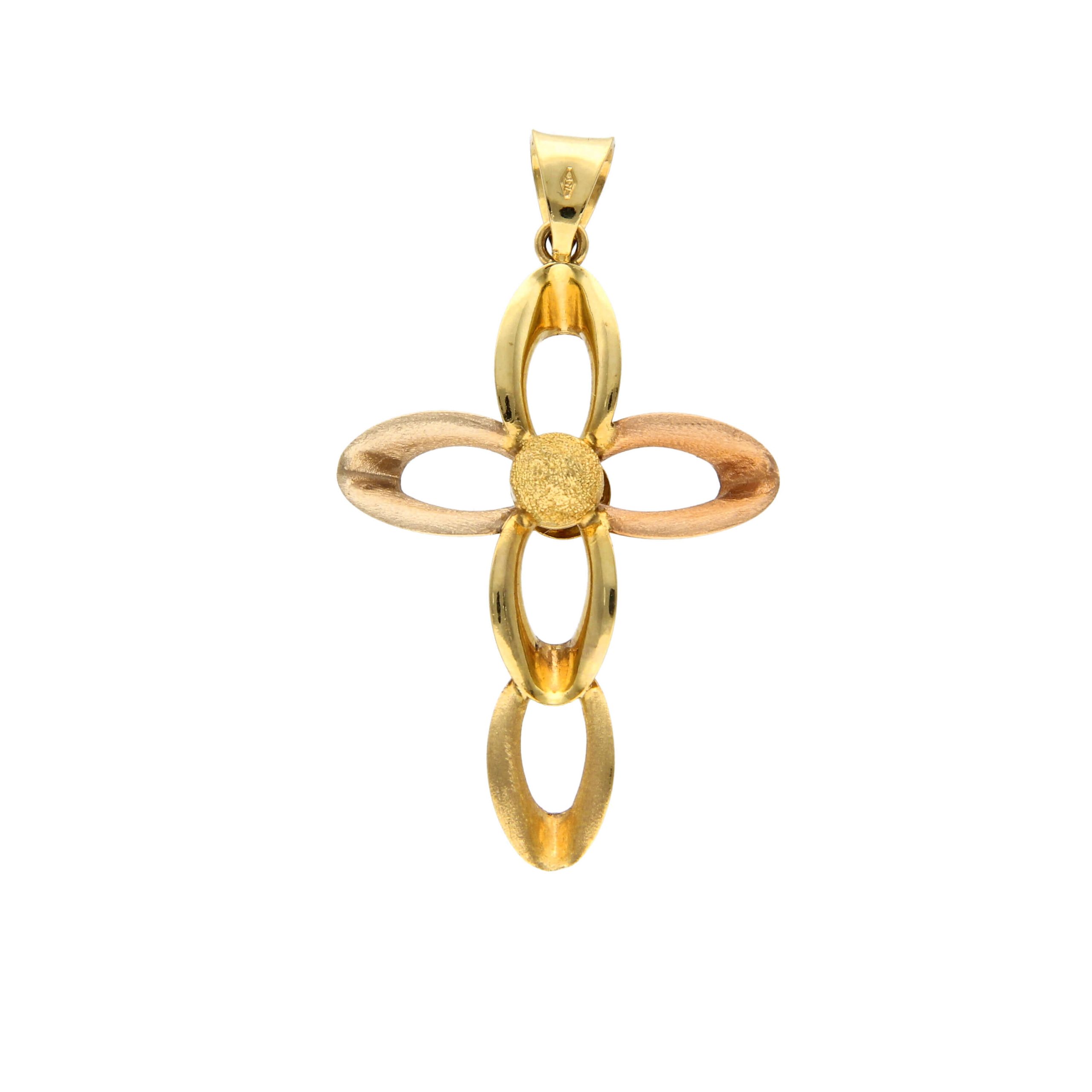 Croce tre ori effetto satinato_1