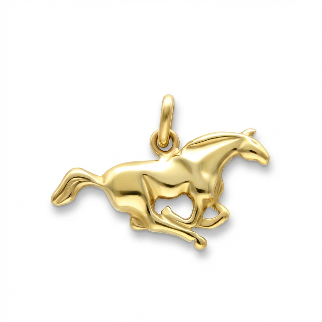 Ciondolo cavallo in oro giallo_1