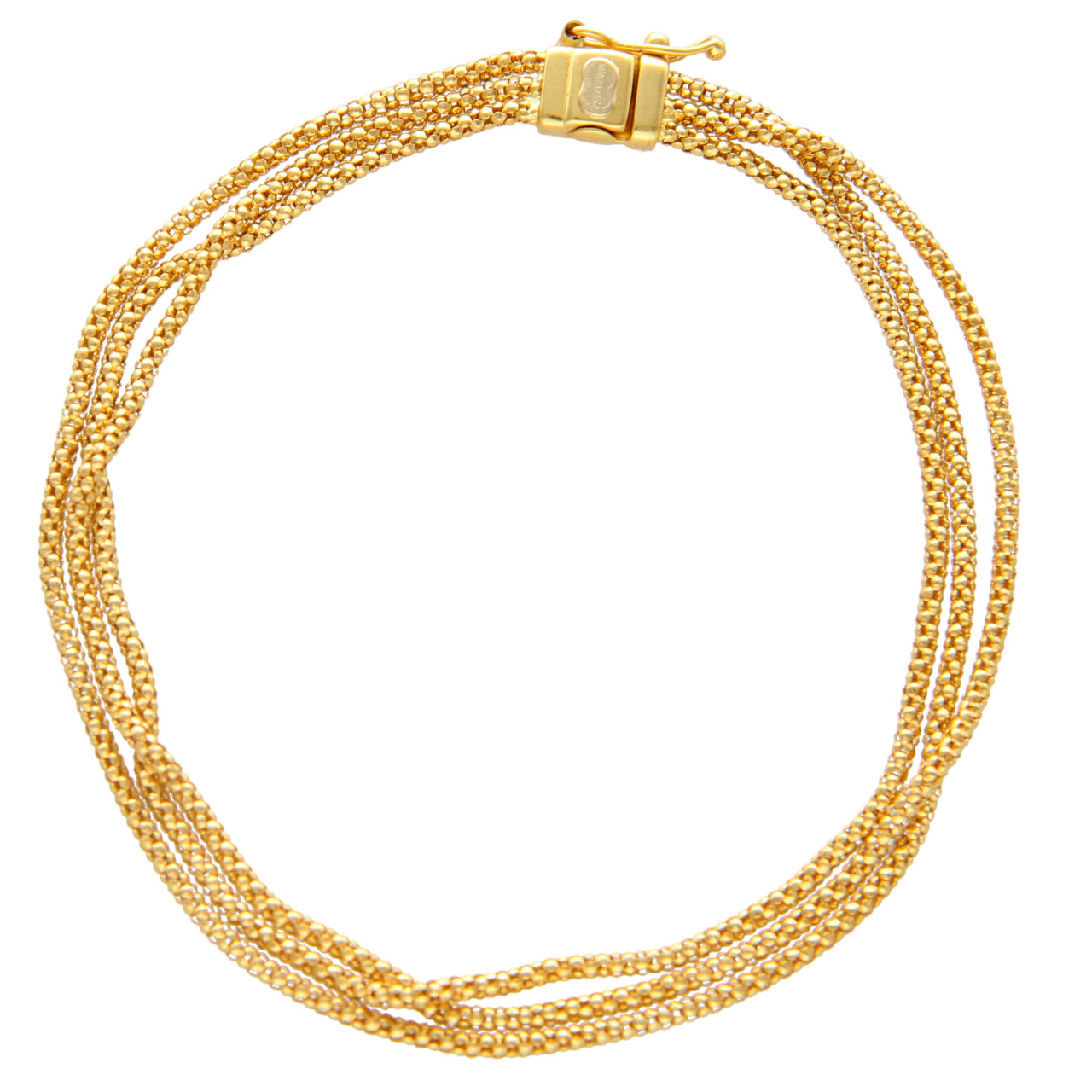 Unoaerre Armband aus 18 Karat Gelbgold mit drei Kettensträngen