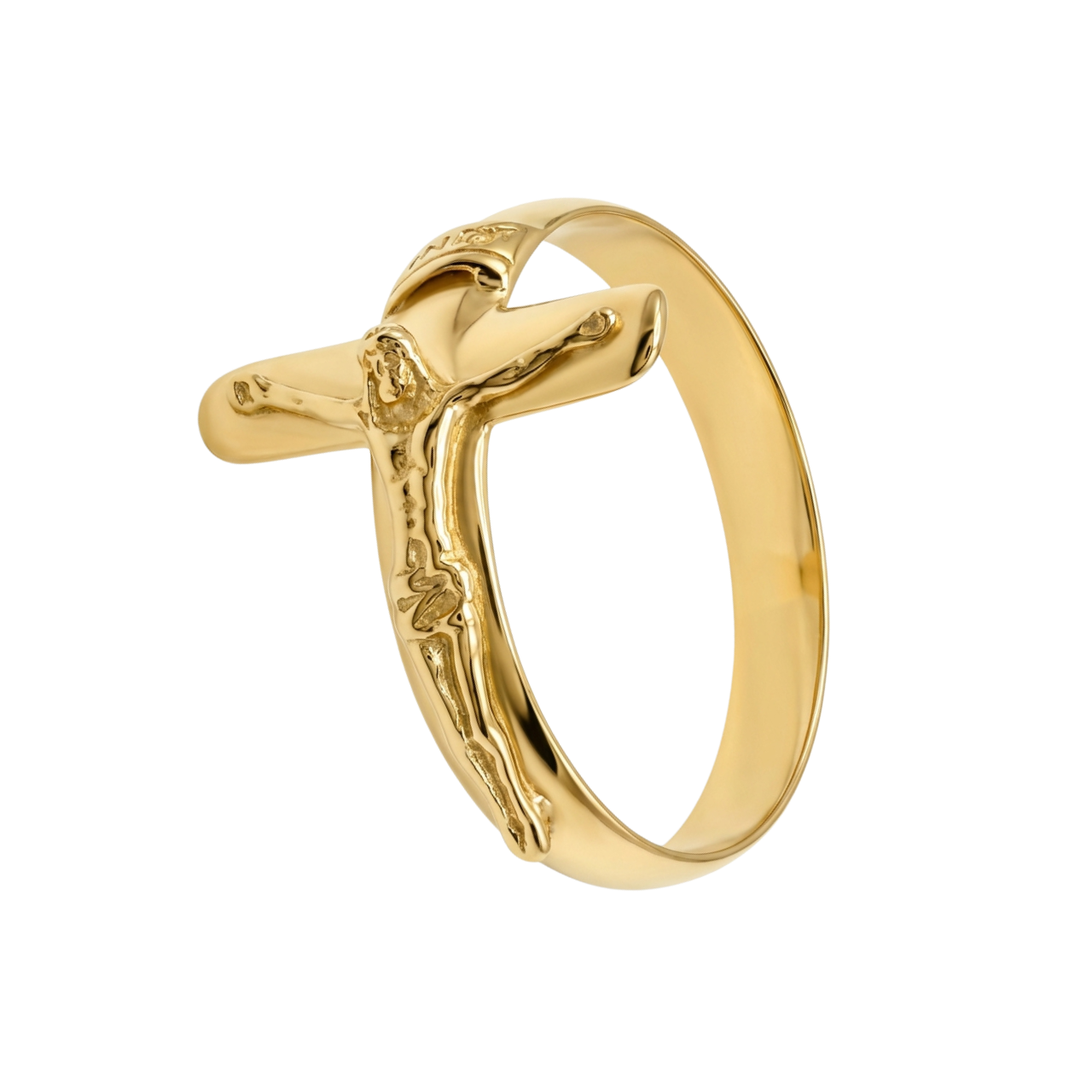 Anello oro giallo crocifisso_2