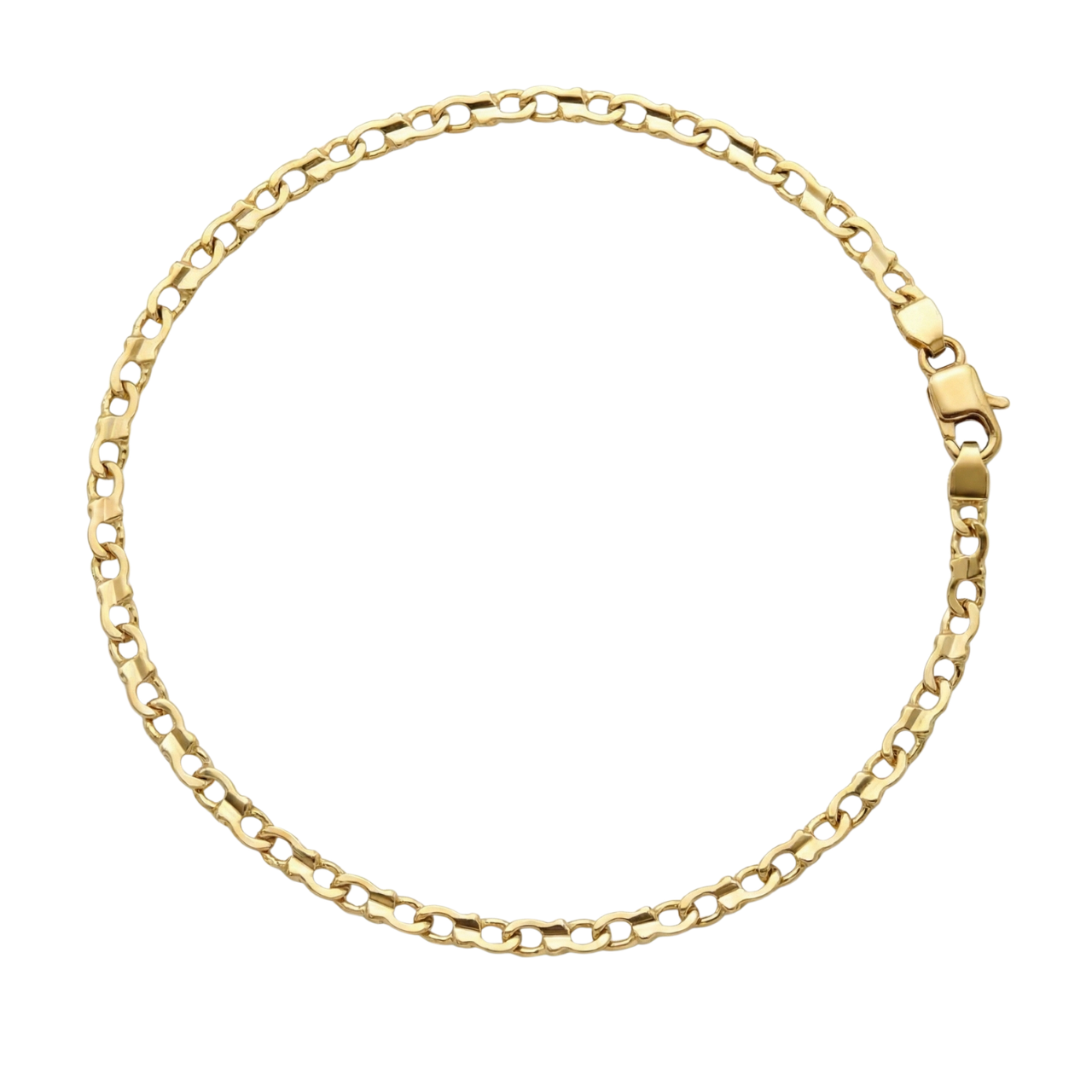 Armband aus 18 Karat Gelbgold mit Marinierkettengliedern