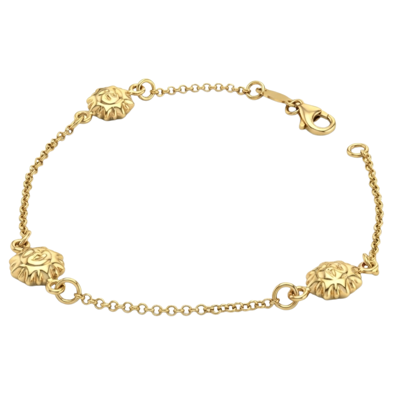 Bracciale in oro giallo tre soli_3