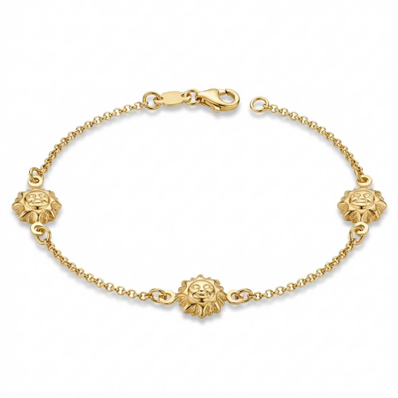 Bracciale in oro giallo tre soli_2