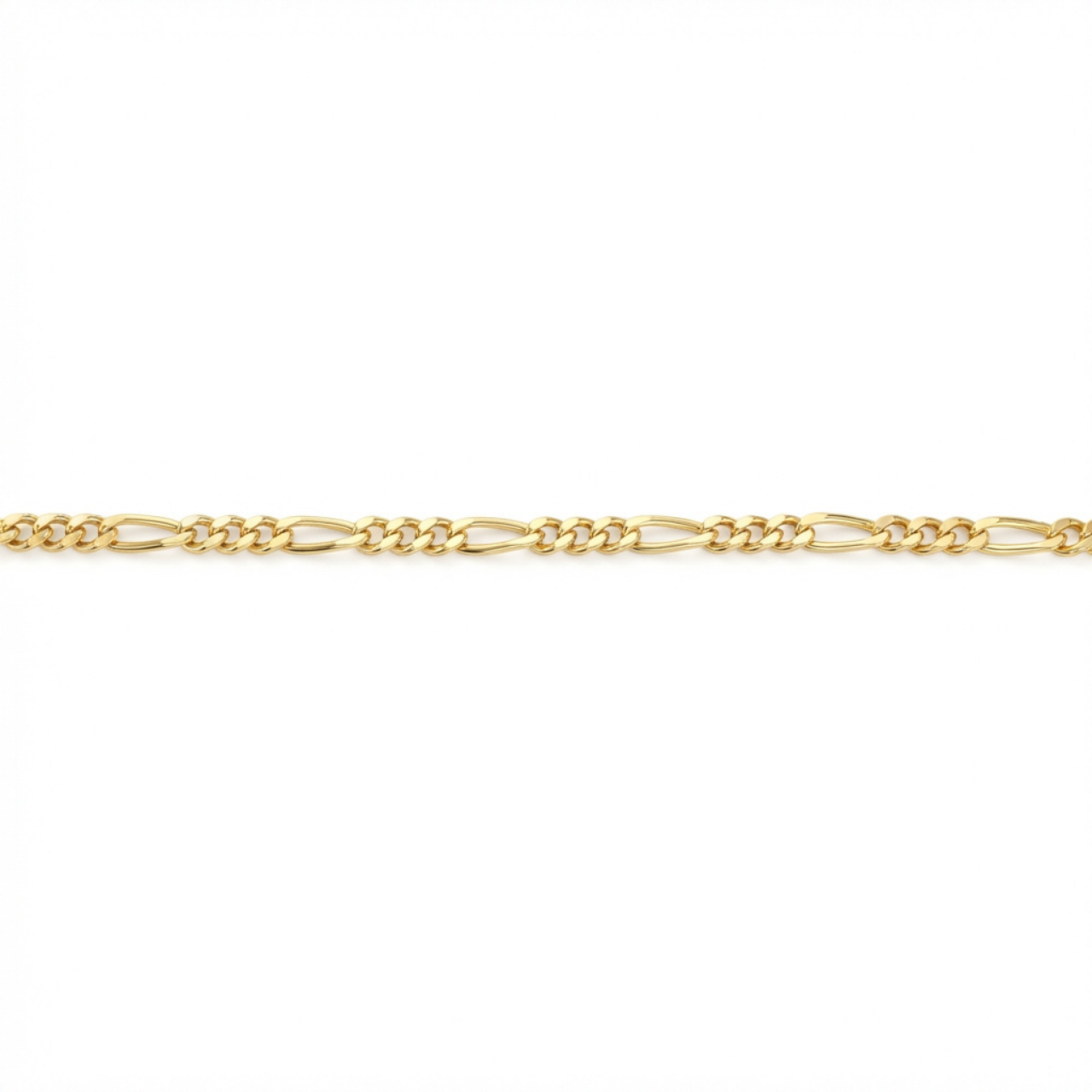 Bracciale figaro 3+1 in oro giallo_3