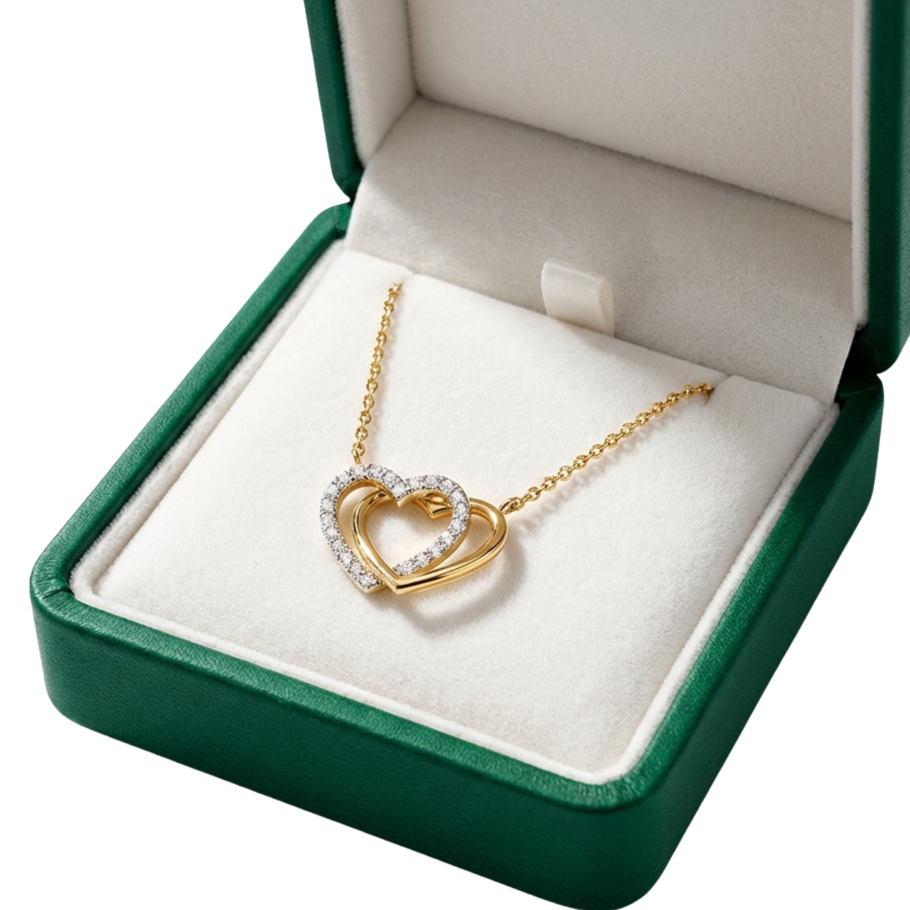 Collana due ori con cuori intrecciati_3