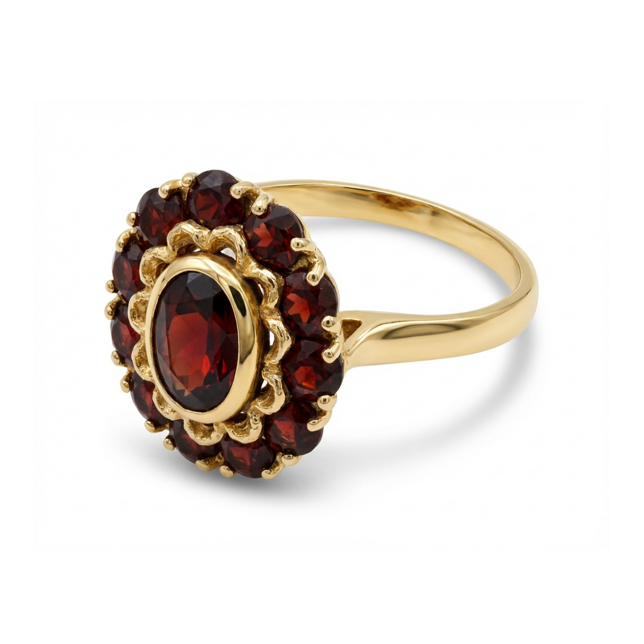 Anello oro giallo con granati_3