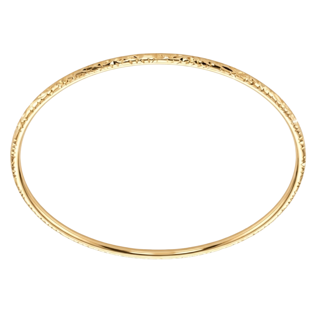 Bracciale rigido lavorato in oro giallo_1