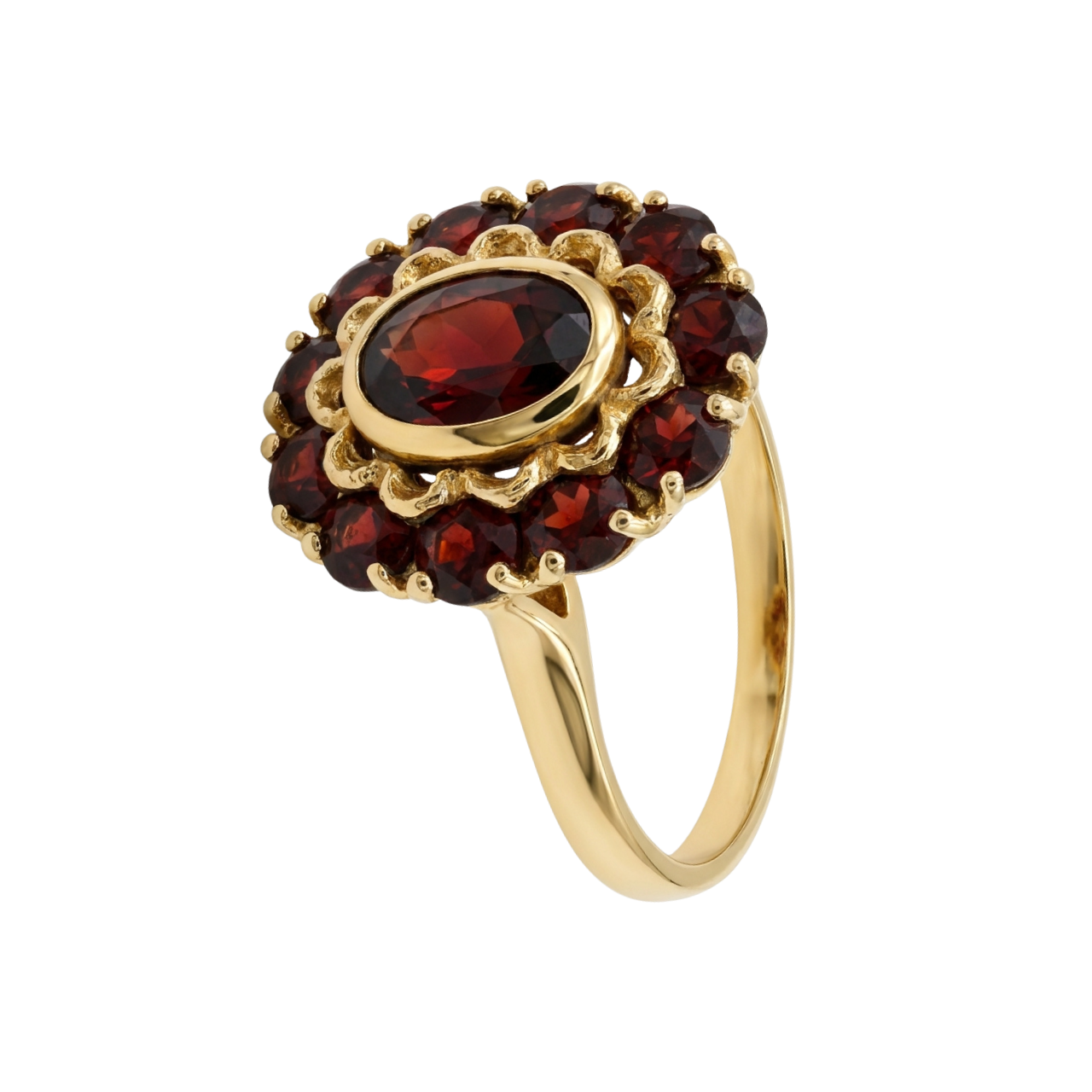 Anello oro giallo con granati_2