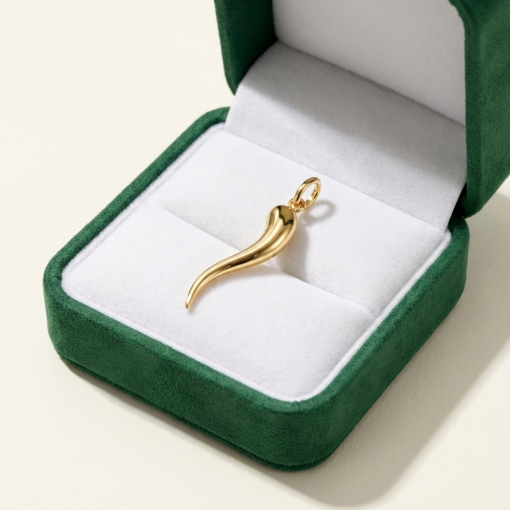 Cornetto portafortuna in oro giallo_3