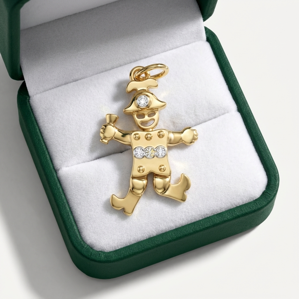 Ciondolo mobile in oro giallo 