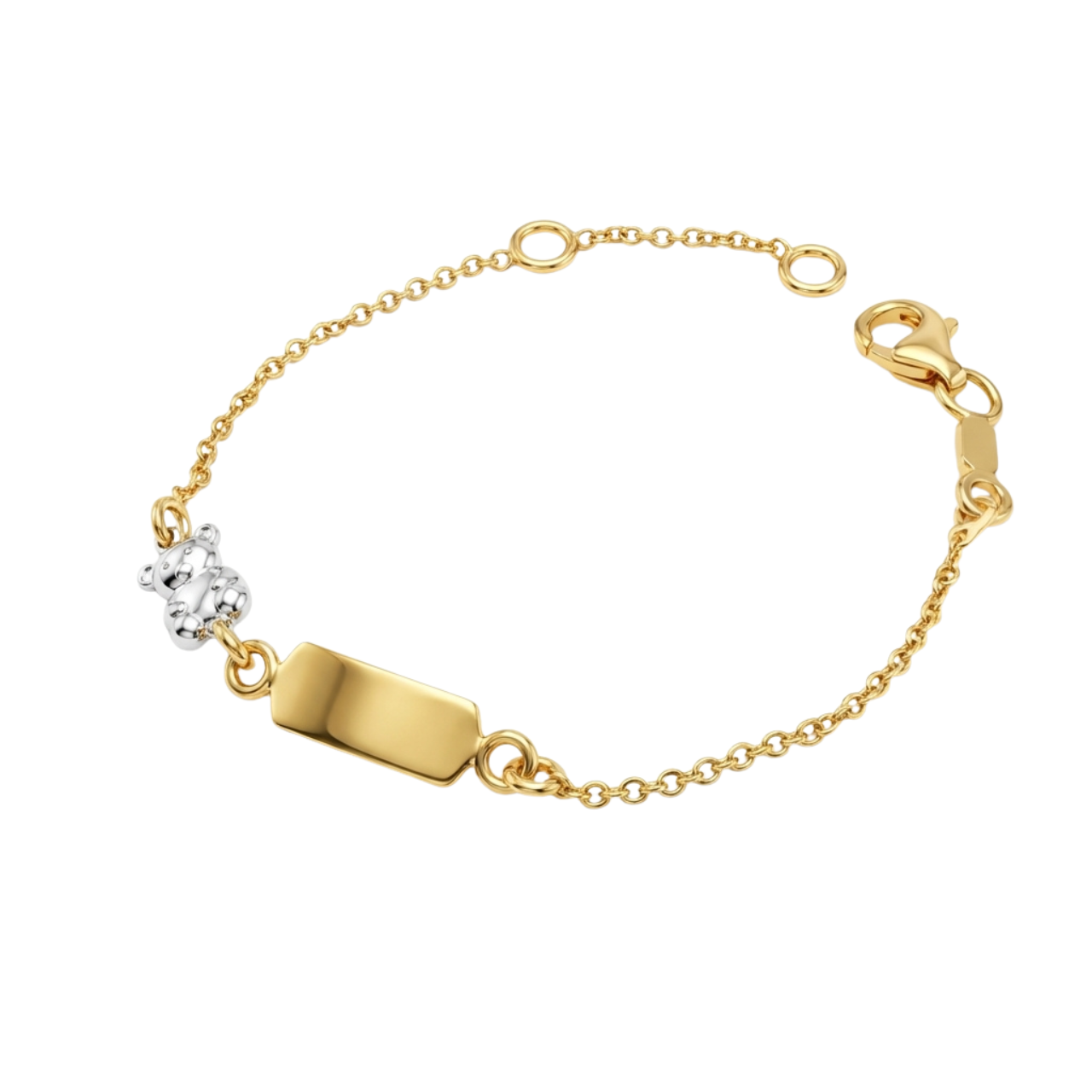Bracciale bimbo due ori orsetto_3