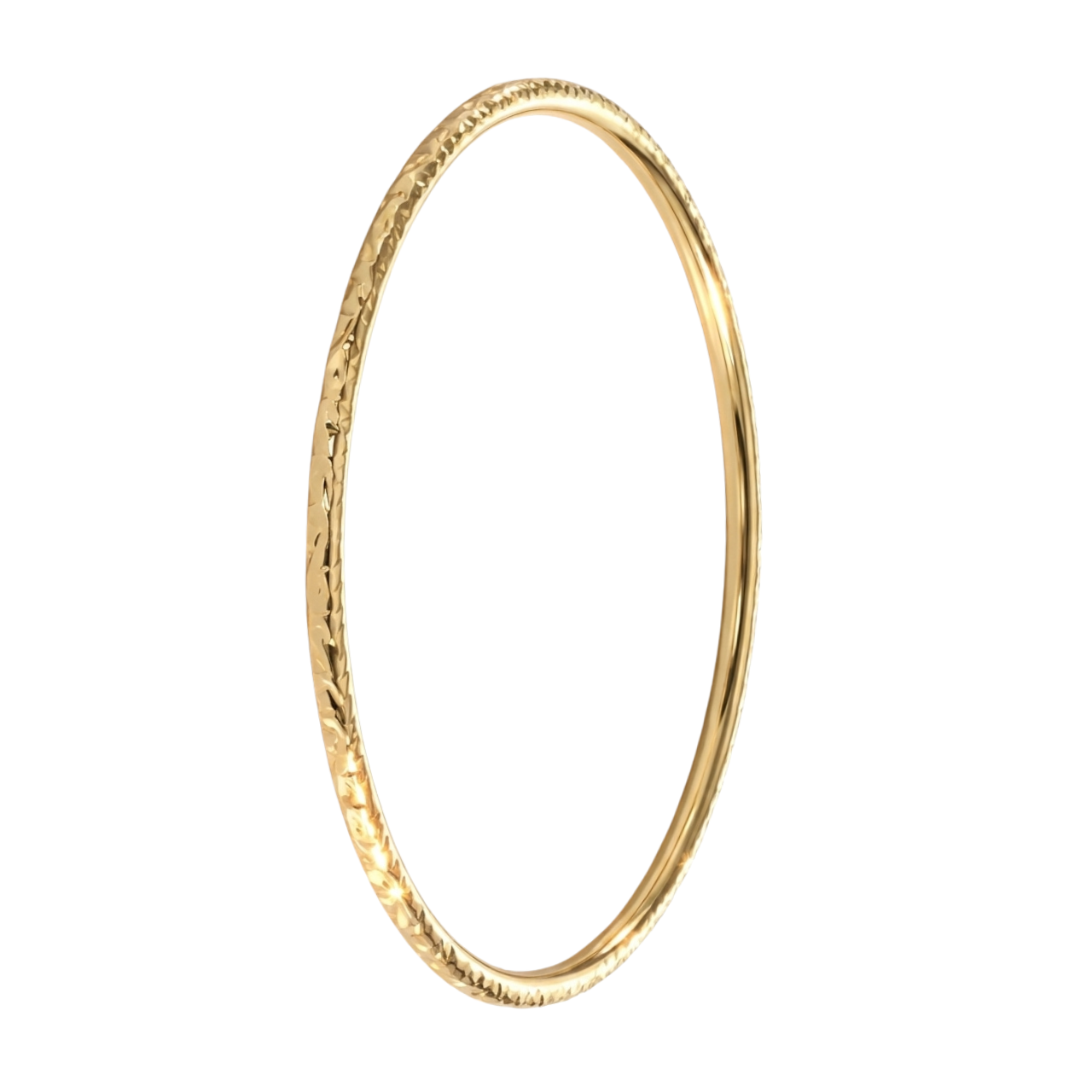 Bracciale rigido lavorato in oro giallo_2