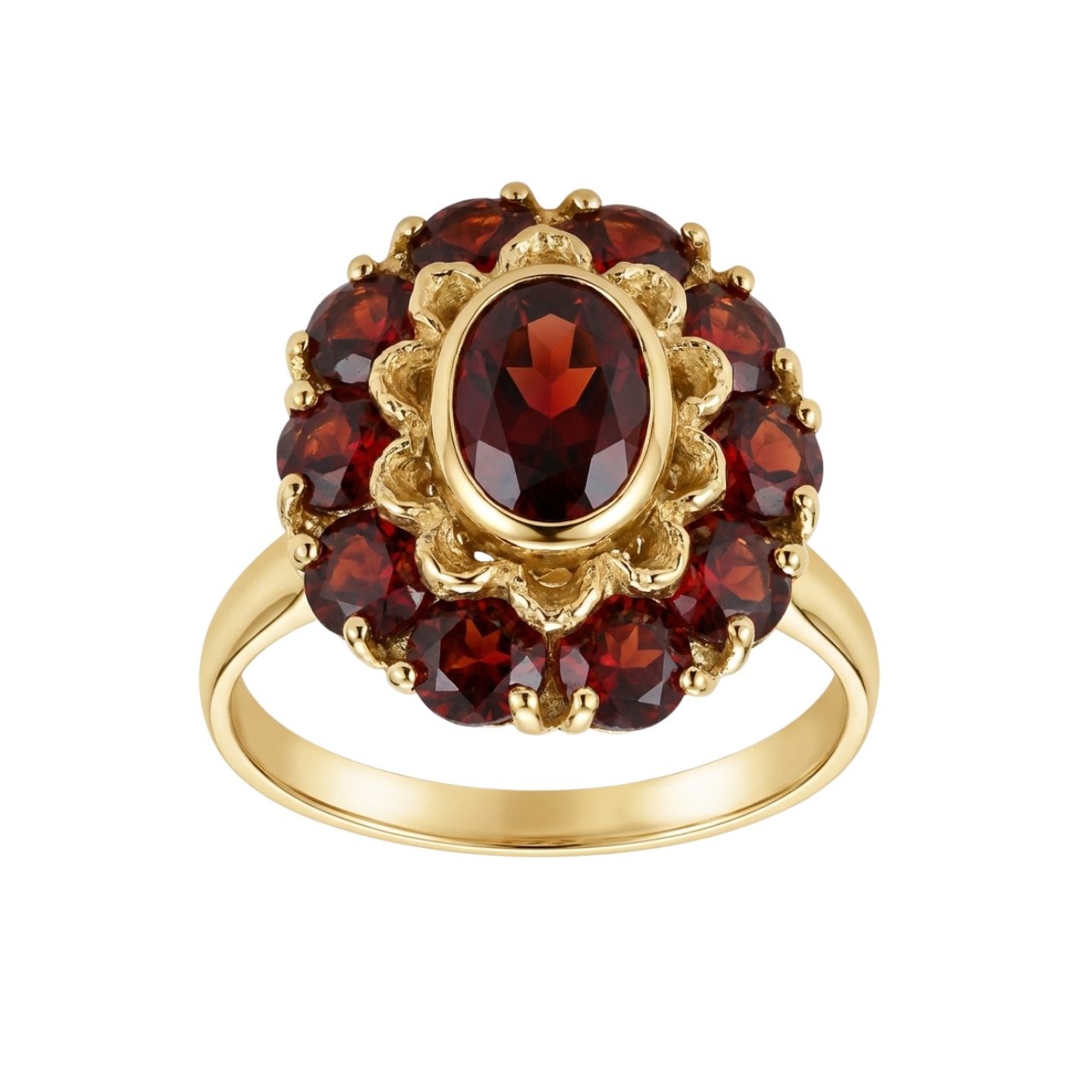 Anello oro giallo con granati_1