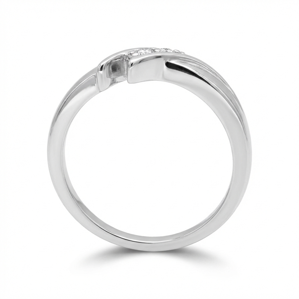 Anello con 3 diamantini oro bianco_4