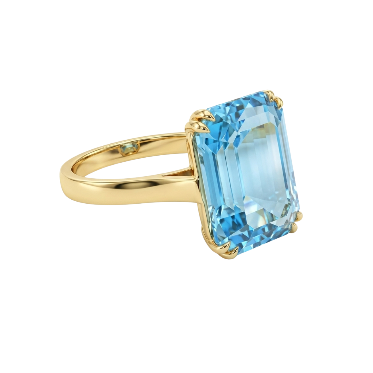 Anello in oro giallo con topazio_3