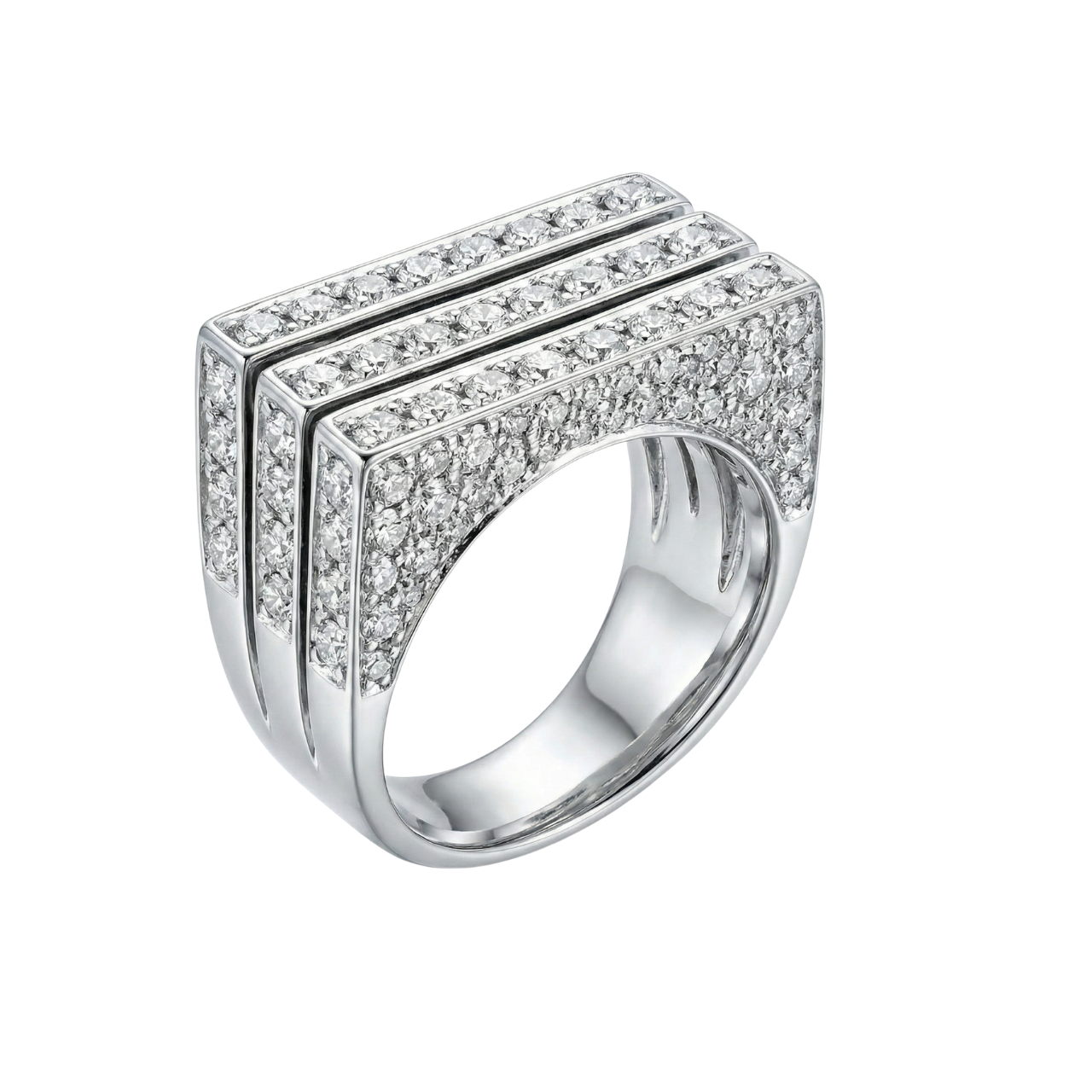 Anello oro bianco con diamanti naturali_3