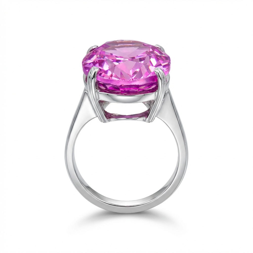 Anello in oro bianco con grande ametista_4