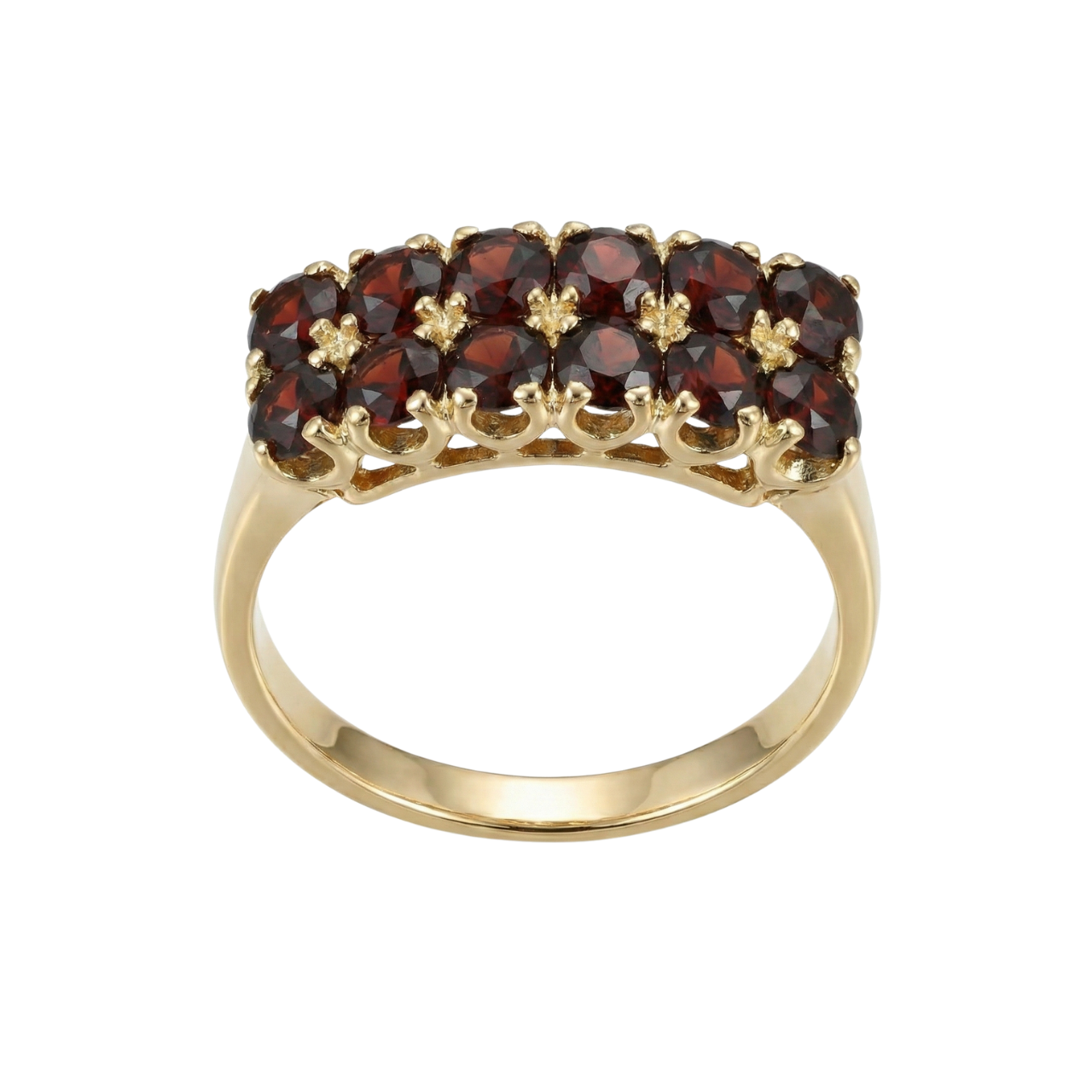 Anello oro giallo con granati_1