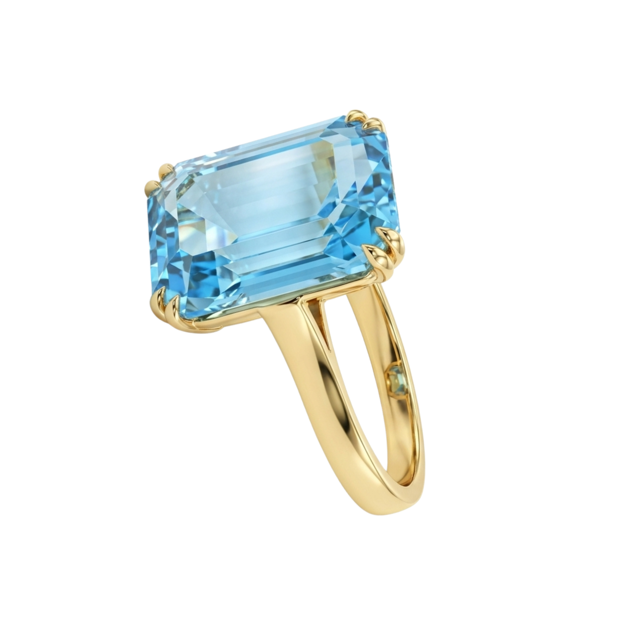 Anello in oro giallo con topazio_2