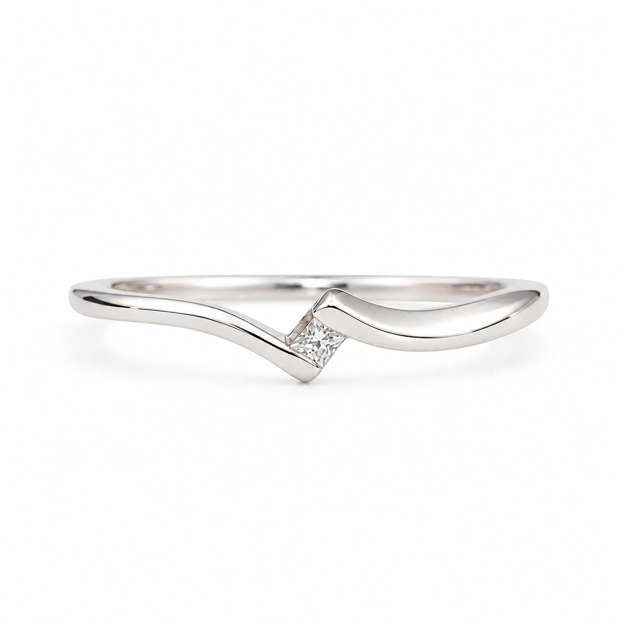Anello solitario in oro bianco con diamantino_2