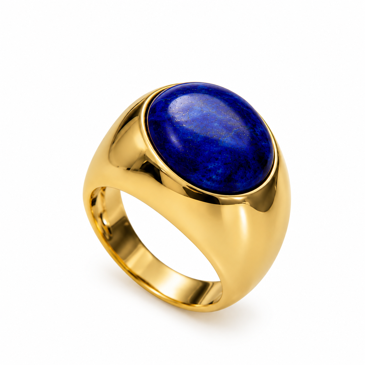 Anello in oro giallo con lapislazzulo_3
