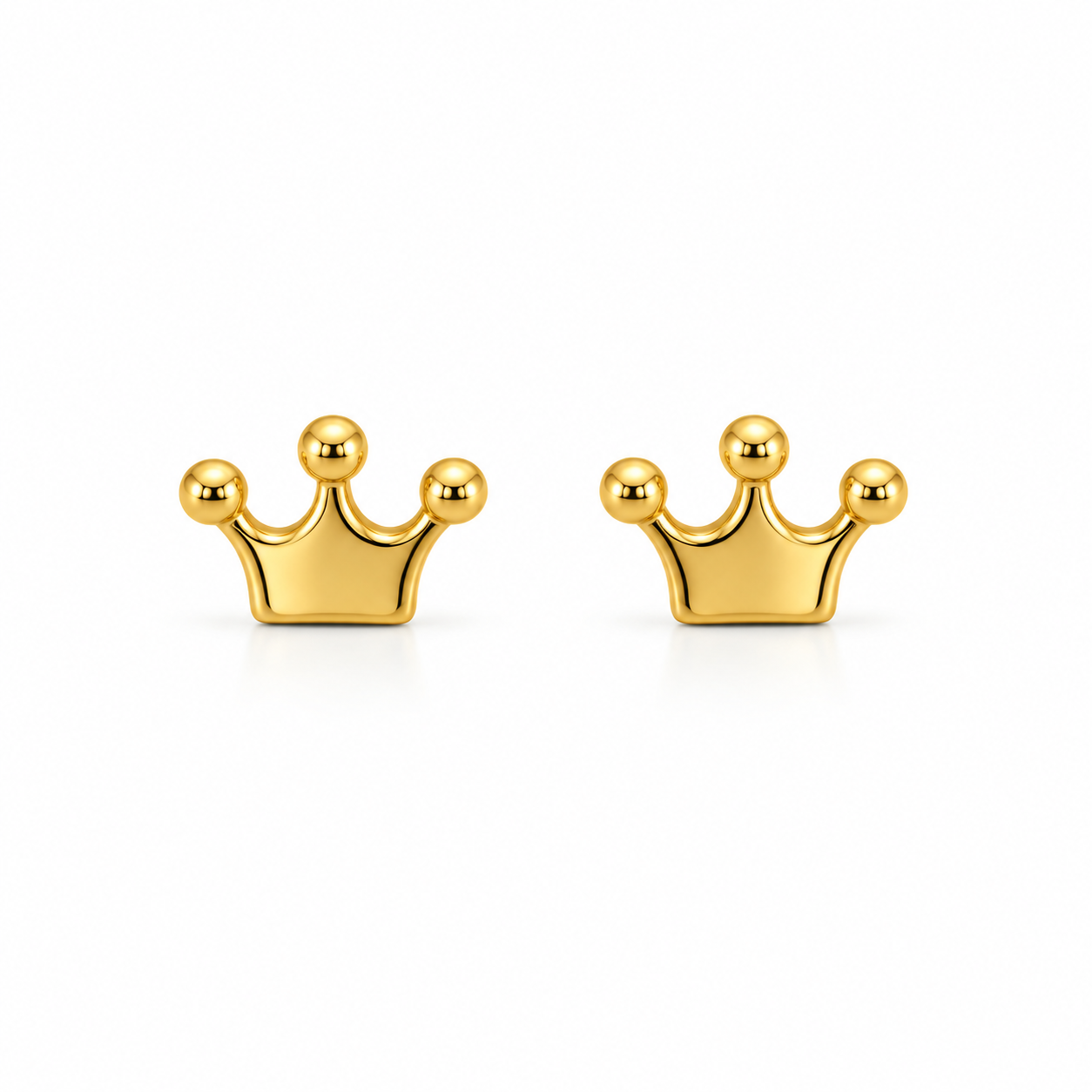 Orecchini con coroncina in oro giallo_1