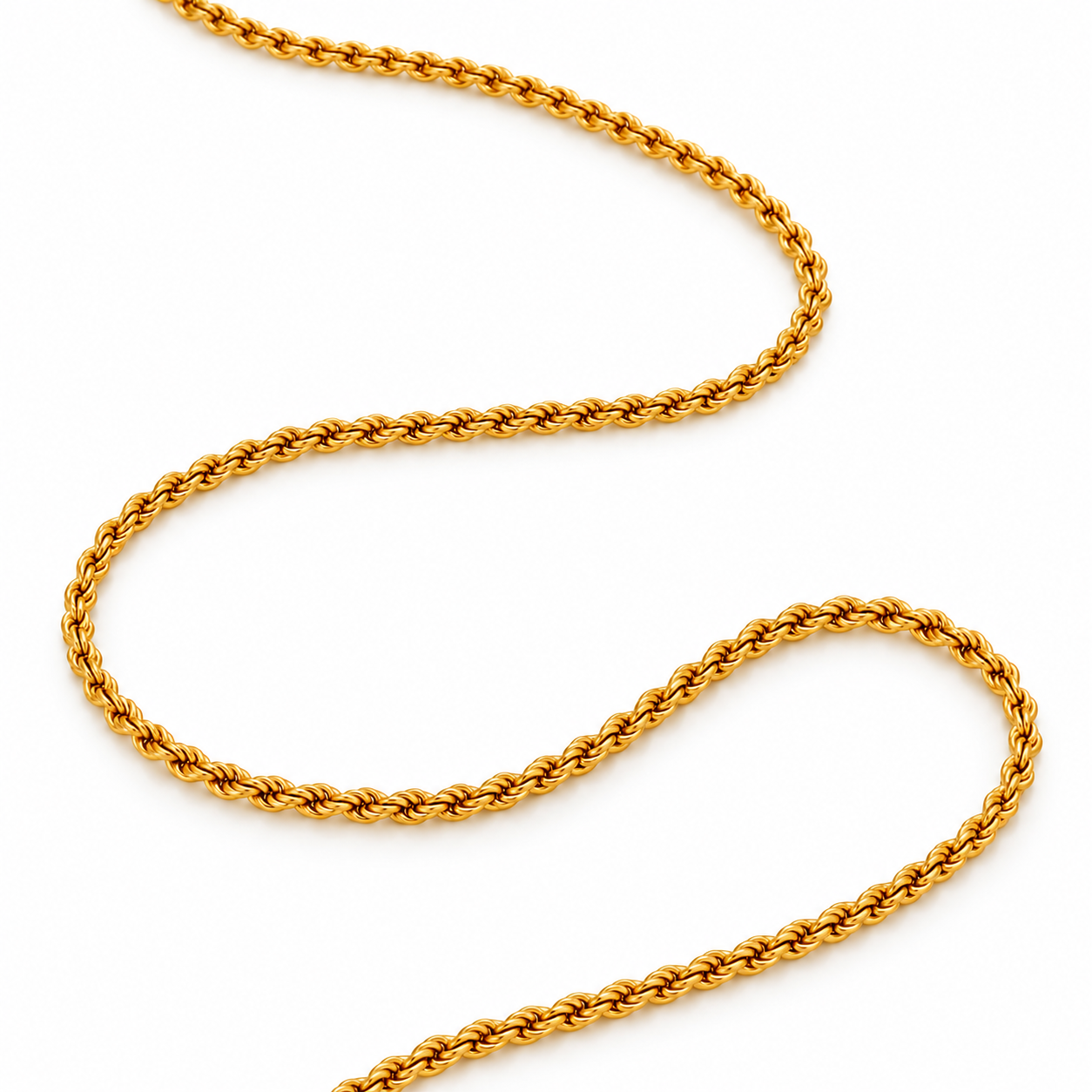 Collana con maglia a corda in oro giallo_2