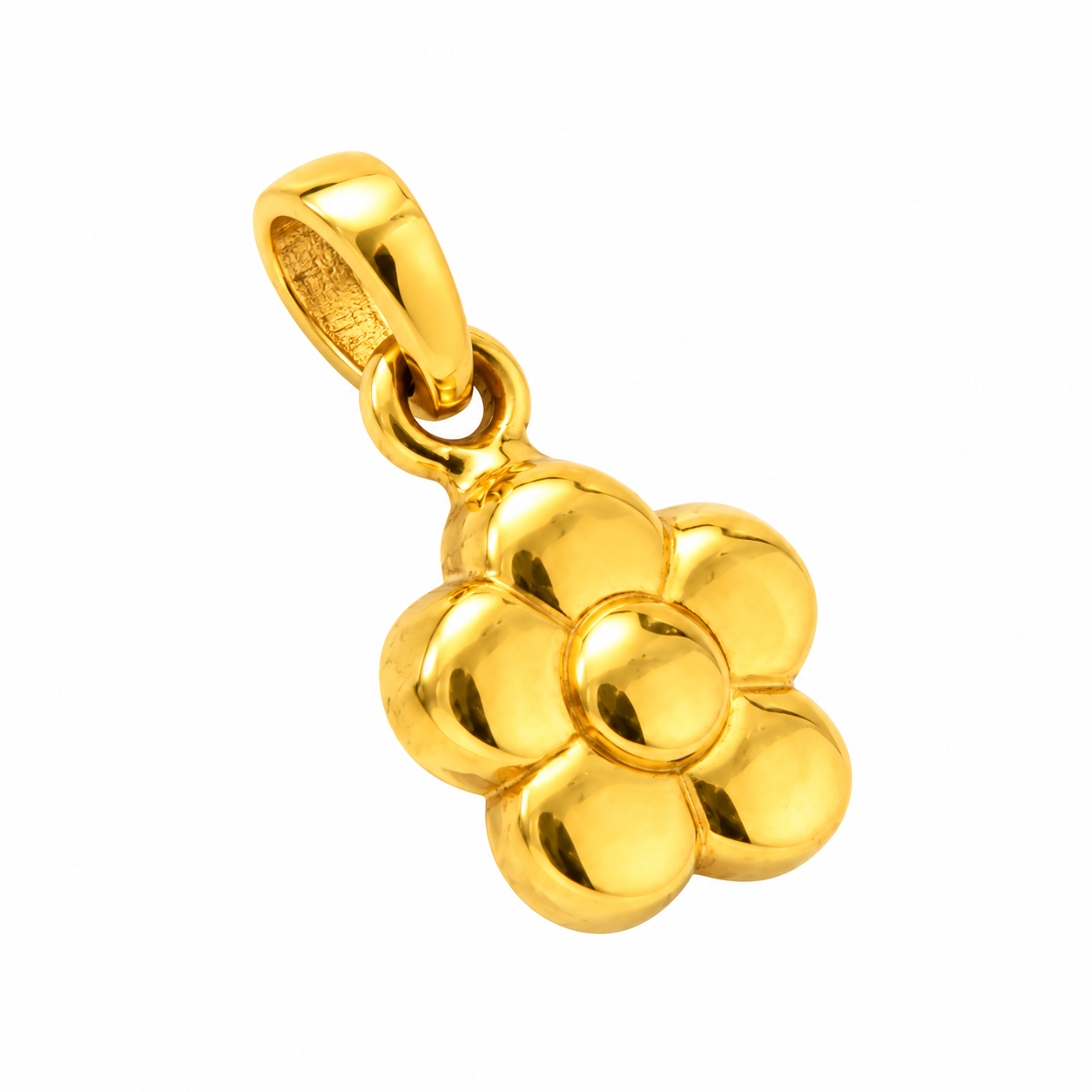 Ciondolo fiore in oro giallo_2