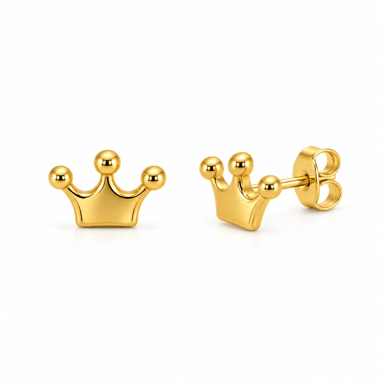 Orecchini con coroncina in oro giallo_2