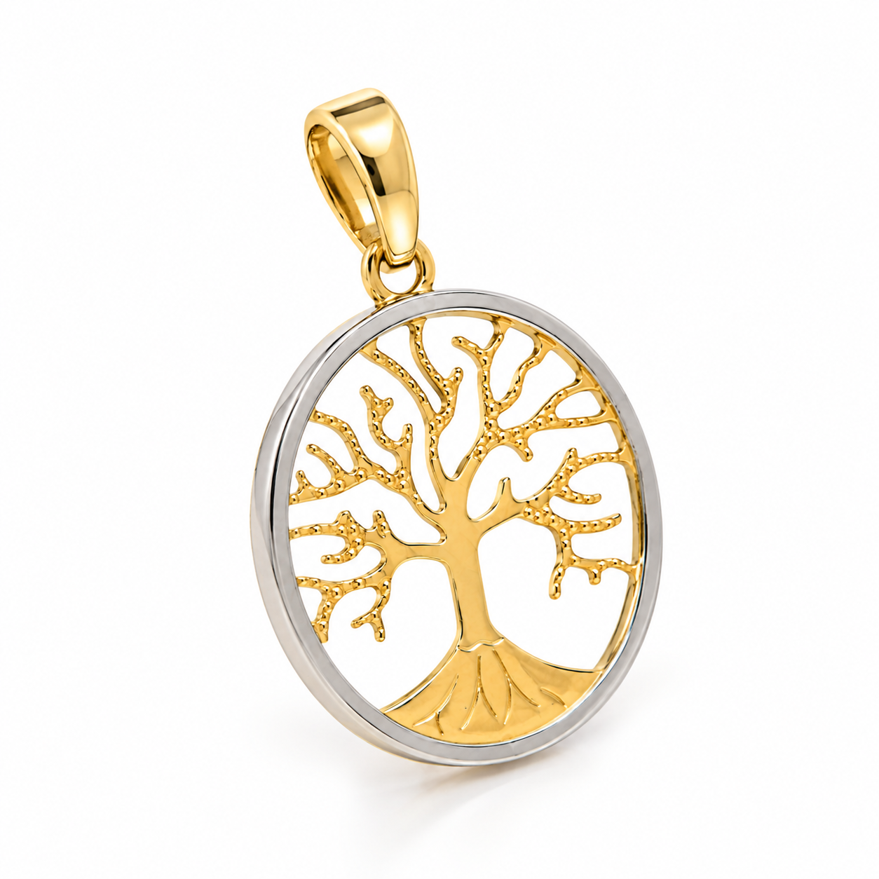 Ciondolo albero della vita in oro giallo e bianco_2