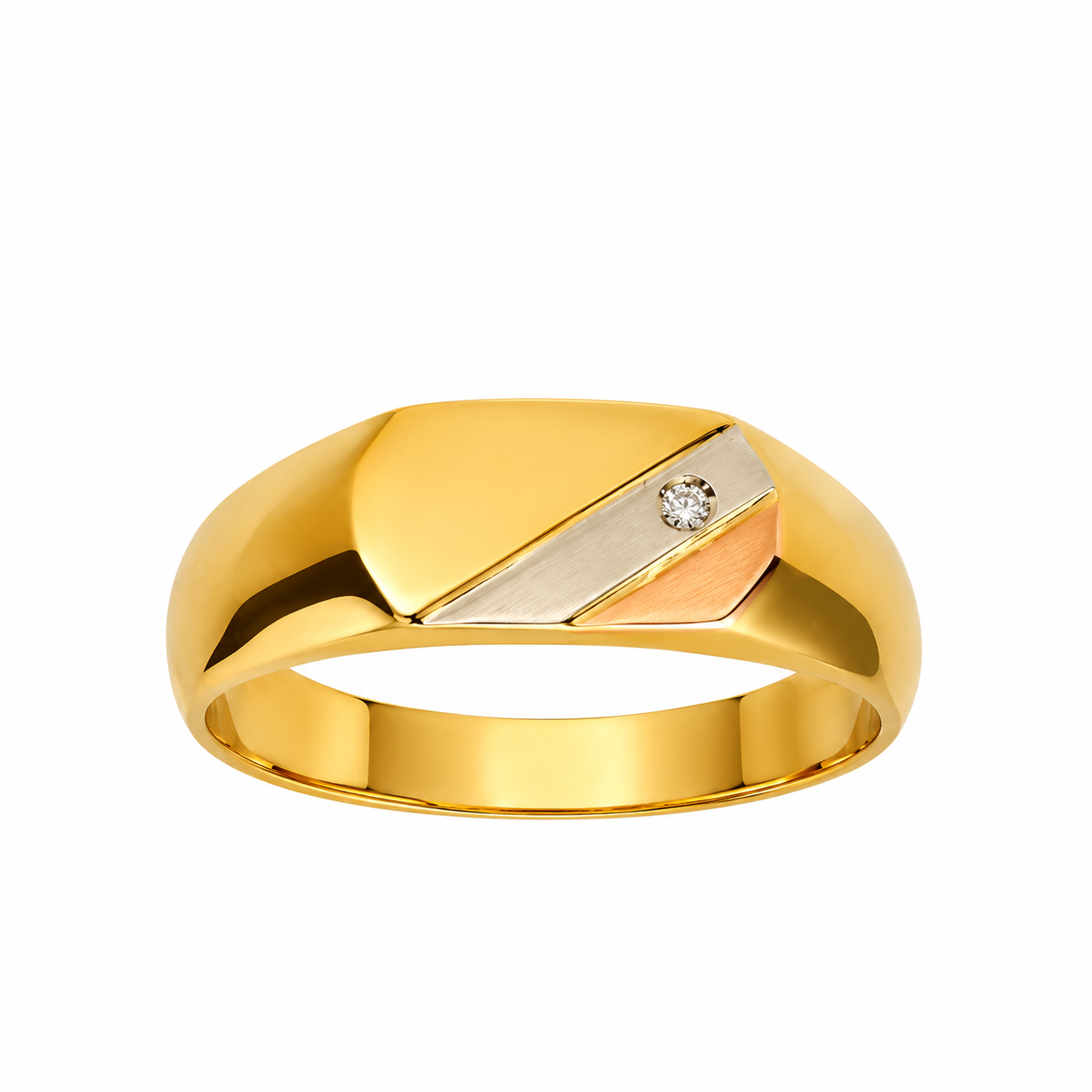 Anello tre ori con diamante_1