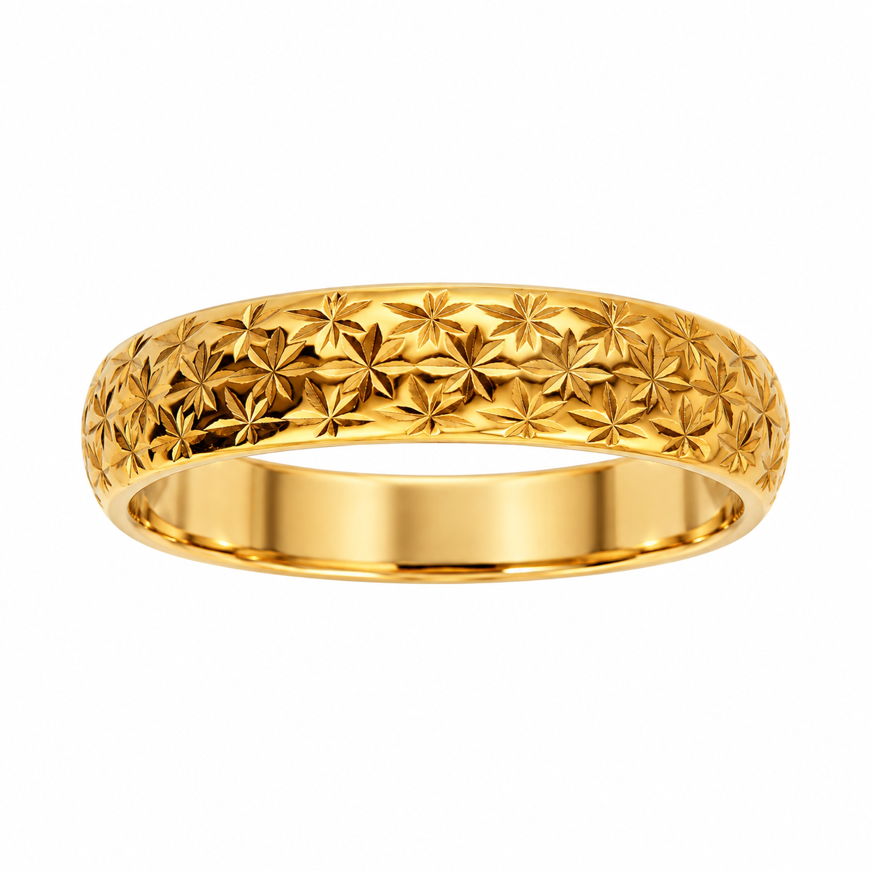Anello diamantato in oro giallo_1