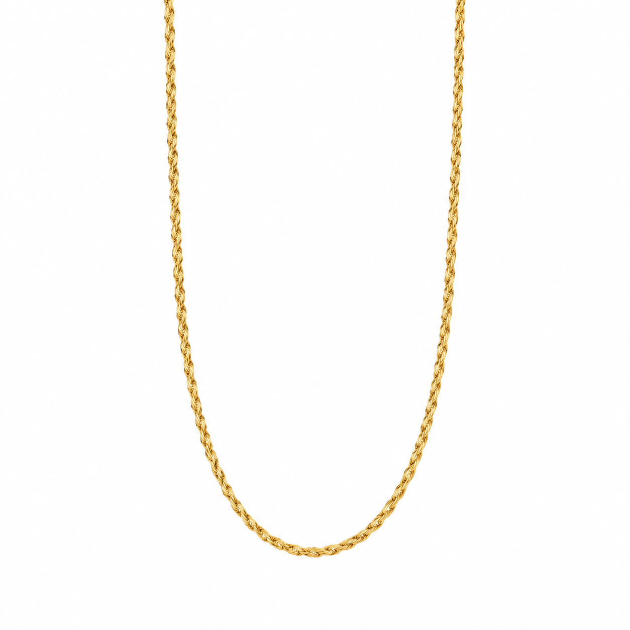 Collana con maglia a corda in oro giallo_1