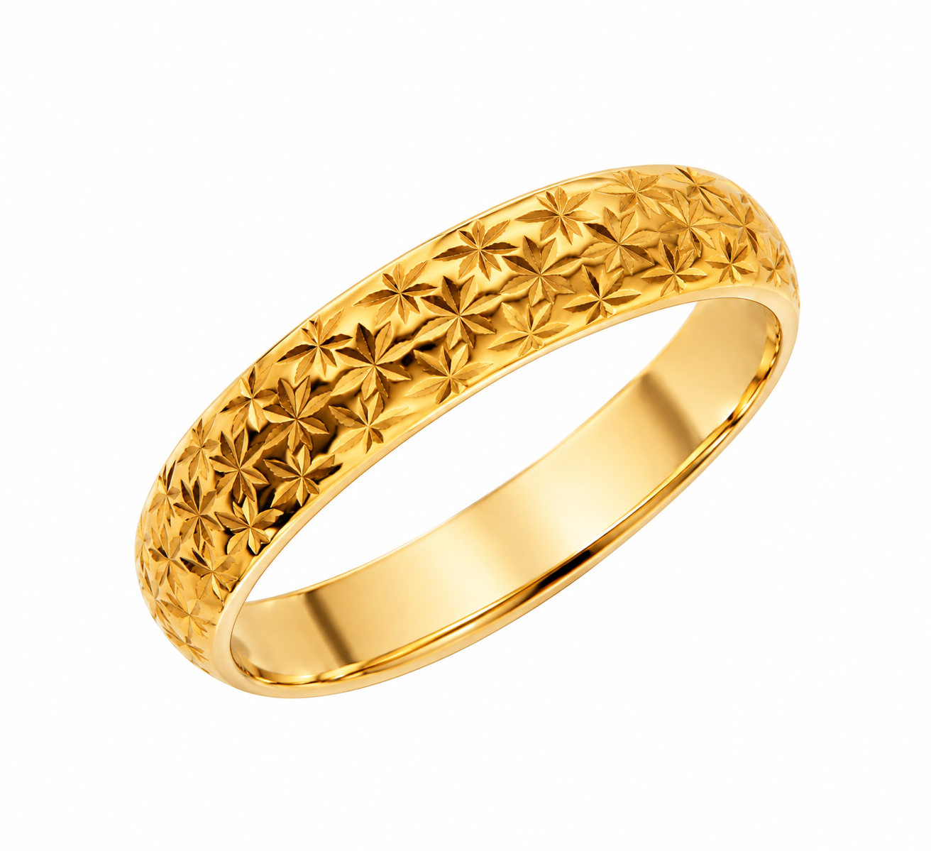 Anello diamantato in oro giallo_2